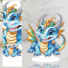 Load image into Gallery viewer, Baby Dinosaur Round Diamond Painting Desktop Decoration for Office Desktop Decor