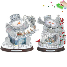 Load image into Gallery viewer, 2 PCS Christmas Snowman Special Shape Diamond Painting Sticker for Boy Girl Gift