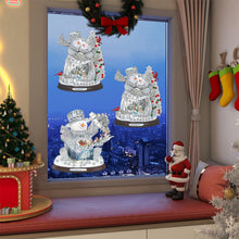 Load image into Gallery viewer, 2 PCS Christmas Snowman Special Shape Diamond Painting Sticker for Boy Girl Gift