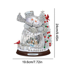 Load image into Gallery viewer, 2 PCS Christmas Snowman Special Shape Diamond Painting Sticker for Boy Girl Gift