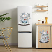 Load image into Gallery viewer, 2 PCS Christmas Snowman Special Shape Diamond Painting Sticker for Boy Girl Gift