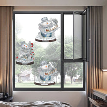 Load image into Gallery viewer, 2 PCS Christmas Snowman Special Shape Diamond Painting Sticker for Boy Girl Gift