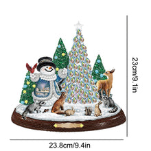 Load image into Gallery viewer, 2 PCS Christmas Snowman Special Shape Diamond Painting Sticker for Boy Girl Gift