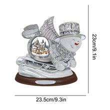 Load image into Gallery viewer, 2 PCS Christmas Snowman Special Shape Diamond Painting Sticker for Boy Girl Gift