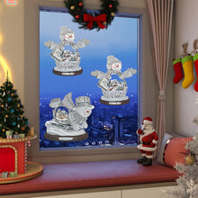 Load image into Gallery viewer, 2 PCS Christmas Snowman Special Shape Diamond Painting Sticker for Boy Girl Gift