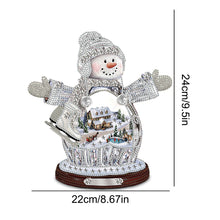 Load image into Gallery viewer, 2 PCS Christmas Snowman Special Shape Diamond Painting Sticker for Boy Girl Gift