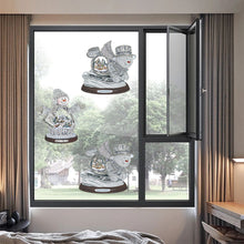 Load image into Gallery viewer, 2 PCS Christmas Snowman Special Shape Diamond Painting Sticker for Boy Girl Gift