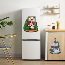 Load image into Gallery viewer, 2 PCS Santa Snowman Special Shape Diamond Painting Sticker for Boy Girl Gift