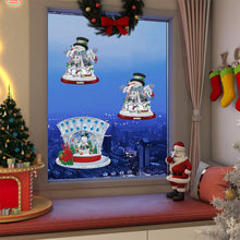 Load image into Gallery viewer, 2 PCS Christmas Snowman Special Shape Diamond Painting Sticker for Boy Girl Gift