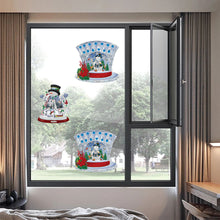 Load image into Gallery viewer, 2 PCS Christmas Snowman Special Shape Diamond Painting Sticker for Boy Girl Gift