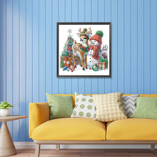 Load image into Gallery viewer, Diamond Painting - Partial Special Shaped - Christmas snowman (30*30CM)