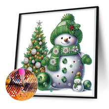 Load image into Gallery viewer, Diamond Painting - Partial Special Shaped - Christmas snowman (30*30CM)