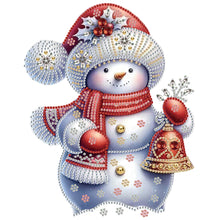Load image into Gallery viewer, Diamond Painting - Partial Special Shaped - Christmas snowman (30*30CM)