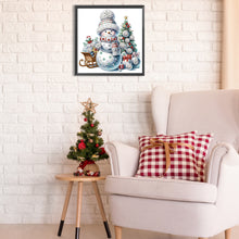 Load image into Gallery viewer, Diamond Painting - Partial Special Shaped - Christmas snowman (30*30CM)