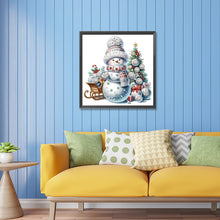 Load image into Gallery viewer, Diamond Painting - Partial Special Shaped - Christmas snowman (30*30CM)