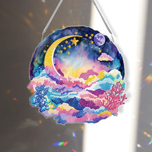 Load image into Gallery viewer, Acrylic Coloured Clouds Starry Sky Single-Sided Diamond Painting Hanging Pendant