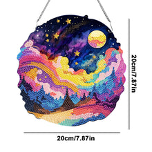 Load image into Gallery viewer, Acrylic Coloured Clouds Starry Sky Single-Sided Diamond Painting Hanging Pendant