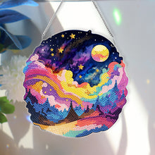 Load image into Gallery viewer, Acrylic Coloured Clouds Starry Sky Single-Sided Diamond Painting Hanging Pendant