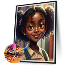 Load image into Gallery viewer, Diamond Painting - Full Round - black girl (30*40CM)