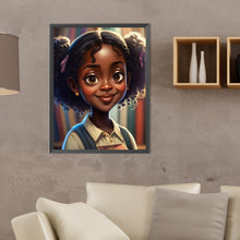 Load image into Gallery viewer, Diamond Painting - Full Round - black girl (30*40CM)