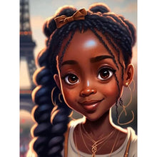 Load image into Gallery viewer, Diamond Painting - Full Round - black girl (30*40CM)