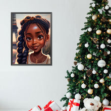 Load image into Gallery viewer, Diamond Painting - Full Round - black girl (30*40CM)