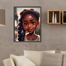 Load image into Gallery viewer, Diamond Painting - Full Round - black girl (30*40CM)