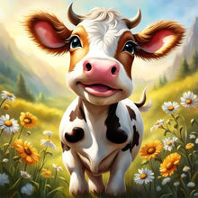 Load image into Gallery viewer, Diamond Painting - Full Round - dairy cow (30*30CM)