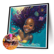 Load image into Gallery viewer, Diamond Painting - Full Round - black girl (30*30CM)