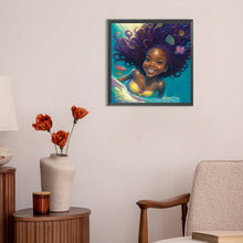 Load image into Gallery viewer, Diamond Painting - Full Round - black girl (30*30CM)