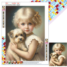 Load image into Gallery viewer, Diamond Painting - Full Square - Cute pet and little girl (30*40CM)