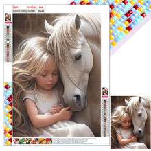 Load image into Gallery viewer, Diamond Painting - Full Square - Cute pet and little girl (30*40CM)