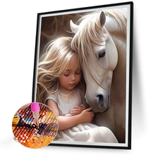 Load image into Gallery viewer, Diamond Painting - Full Square - Cute pet and little girl (30*40CM)