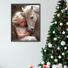 Load image into Gallery viewer, Diamond Painting - Full Square - Cute pet and little girl (30*40CM)