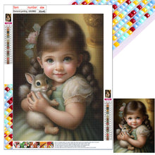 Load image into Gallery viewer, Diamond Painting - Full Square - Cute pet and little girl (30*40CM)