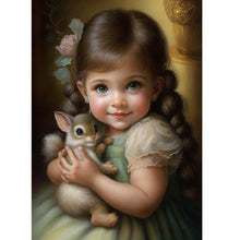Load image into Gallery viewer, Diamond Painting - Full Square - Cute pet and little girl (30*40CM)