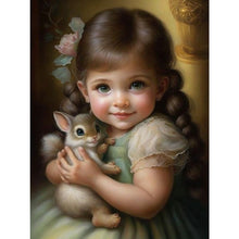 Load image into Gallery viewer, Diamond Painting - Full Square - Cute pet and little girl (30*40CM)