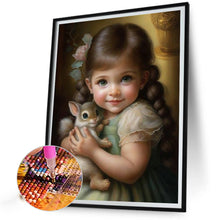 Load image into Gallery viewer, Diamond Painting - Full Square - Cute pet and little girl (30*40CM)