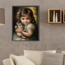 Load image into Gallery viewer, Diamond Painting - Full Square - Cute pet and little girl (30*40CM)