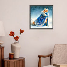 Load image into Gallery viewer, Diamond Painting - Full Round - aurora fox (30*30CM)