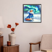 Load image into Gallery viewer, Diamond Painting - Full Round - aurora fox (30*30CM)