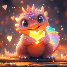 Load image into Gallery viewer, Diamond Painting - Full Round - Love colorful dragon (30*30CM)