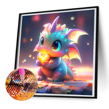 Load image into Gallery viewer, Diamond Painting - Full Round - Love blue dragon (30*30CM)