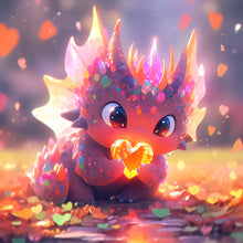 Load image into Gallery viewer, Diamond Painting - Full Round - Love Purple Dragon (30*30CM)