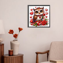 Load image into Gallery viewer, Diamond Painting - Full Round - Valentine love owl (30*30CM)