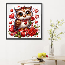 Load image into Gallery viewer, Diamond Painting - Full Round - Valentine love owl (30*30CM)