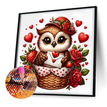 Load image into Gallery viewer, Diamond Painting - Full Round - Valentine love owl (30*30CM)