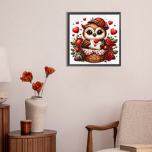 Load image into Gallery viewer, Diamond Painting - Full Round - Valentine love owl (30*30CM)