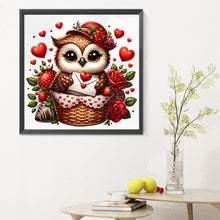 Load image into Gallery viewer, Diamond Painting - Full Round - Valentine love owl (30*30CM)