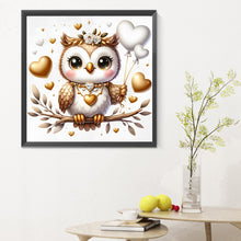 Load image into Gallery viewer, Diamond Painting - Full Round - Valentine love owl (30*30CM)